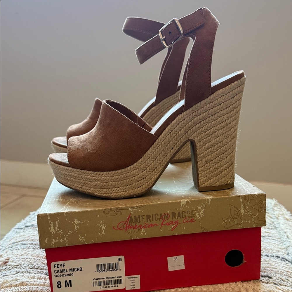 American Rag Tan Platform Heels